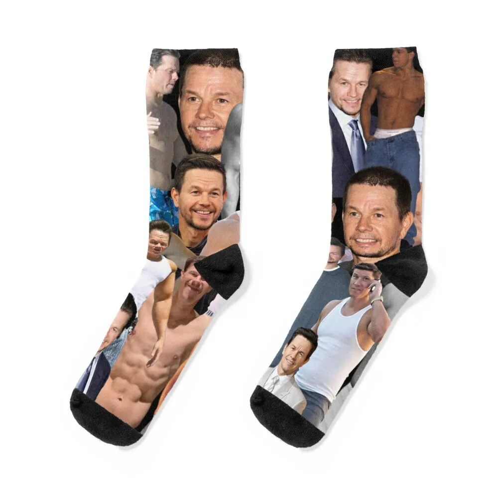 Марк wahlberg фотоколлаж Носки рождественский подарок цветные зимние подарки модные носки женские мужские