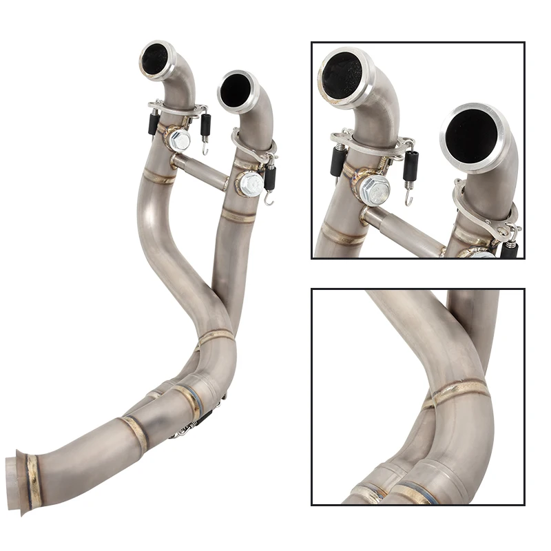 Фото Для KTM DUKE790 DUKE890 DUKE 790 890 890R 2019-2022 для Husqvarna Nordan 901, передняя средняя соединительная труба мотоцикла Sysstem №3