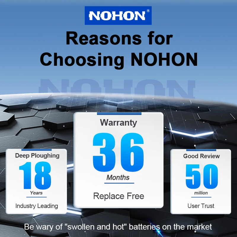 Фото Аккумулятор большой емкости NOHON для Redmi Note 8 Note 8Pro BN46 BM4J, сменный аккумулятор для инструмента Redmi Note 8 Pro №4