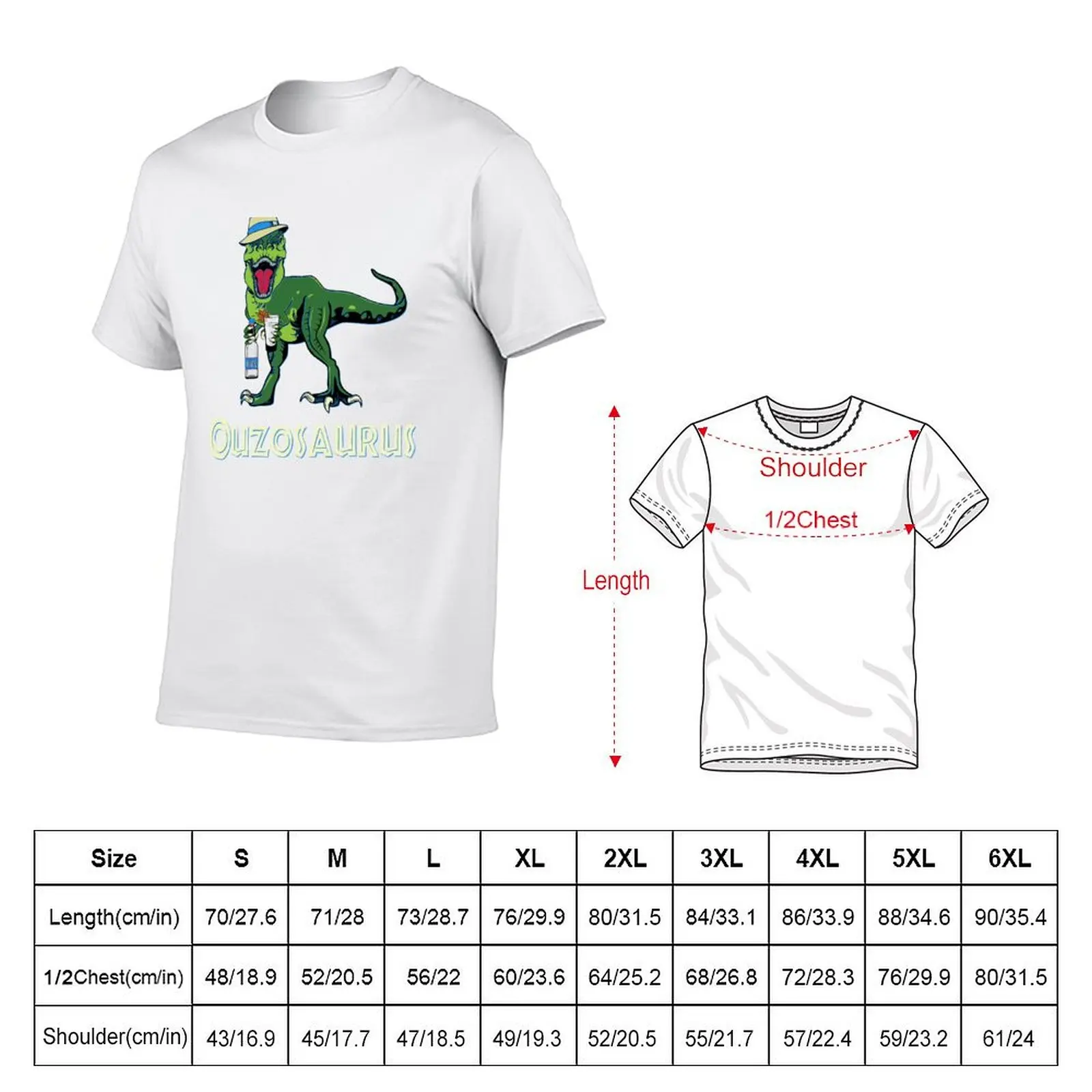 Ouzosaurus Rex Ouzo Dinosaur Ouzo Drinker Rex футболка с графическим дизайном необходимая футболка персонализированная футболка (art.: 3920d1deb1fcc) - 3920d1deb1fcc