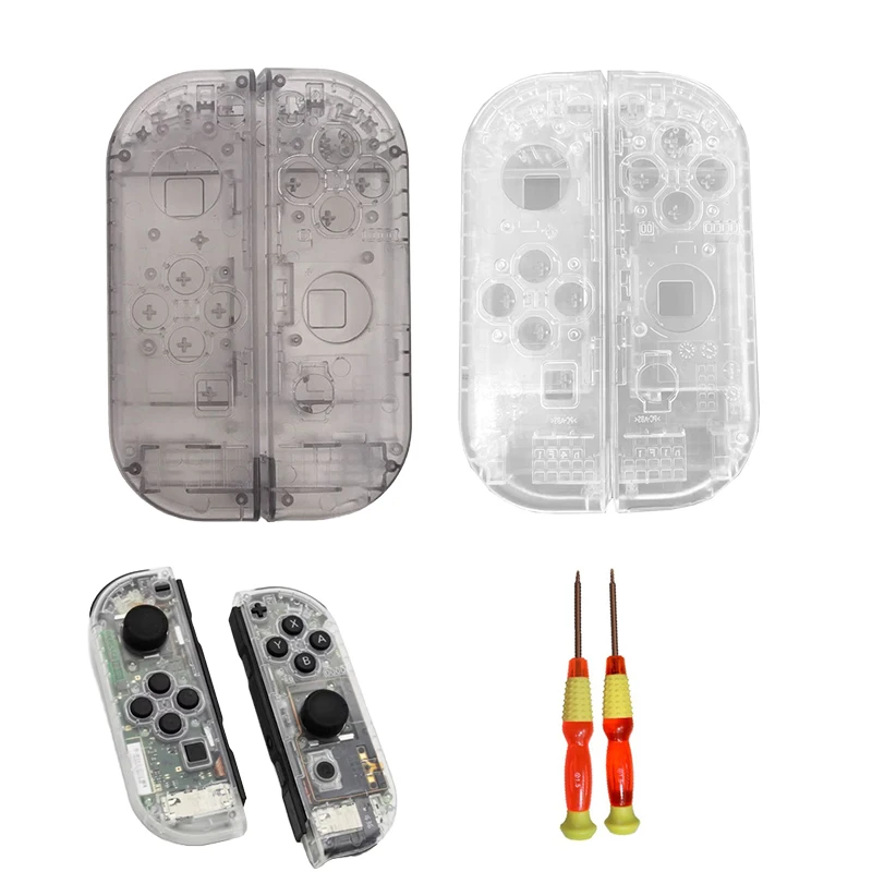 Сменный корпус для переключателя Joy-Con, набор чехлов для контроллера Joy-con, защитный левый и правый корпус для переключателей NS, аксессуары