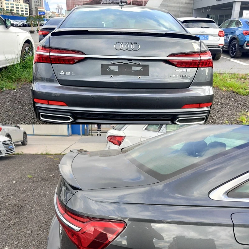 Для Audi новый спойлер A6 S6 C8 2019-2024 ABS материал автомобиля заднее крыло багажника аксессуары обвес комплект (art.: 3920cbd15c17f) - 3920cbd15c17f