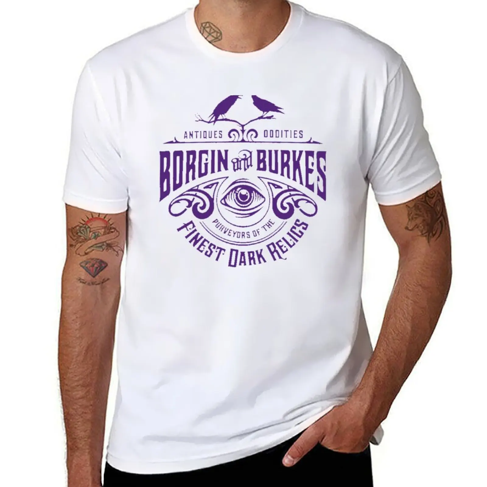 Футболка borgin n Burkes, футболки с рисунком для мужчин, мужская хлопковая футболка
