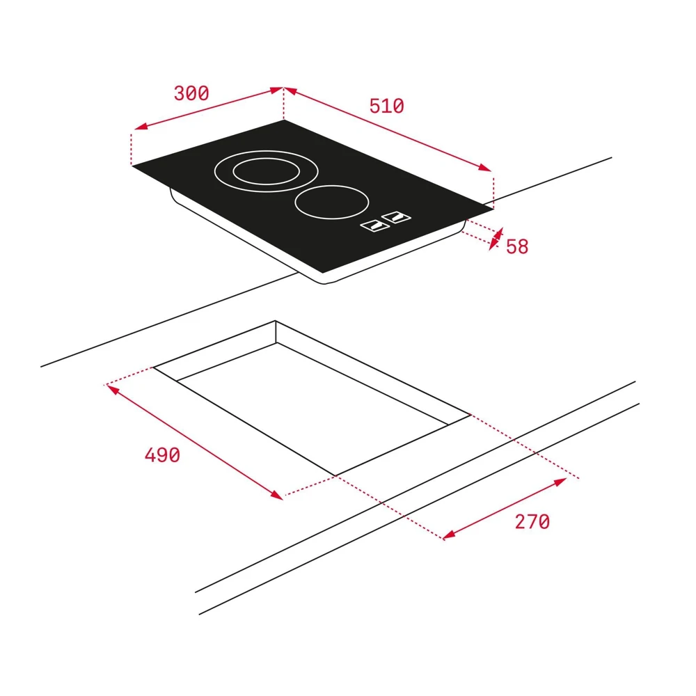 Фото Варочная панель Teka TZC 32320 TTC Black, 112540002 №2