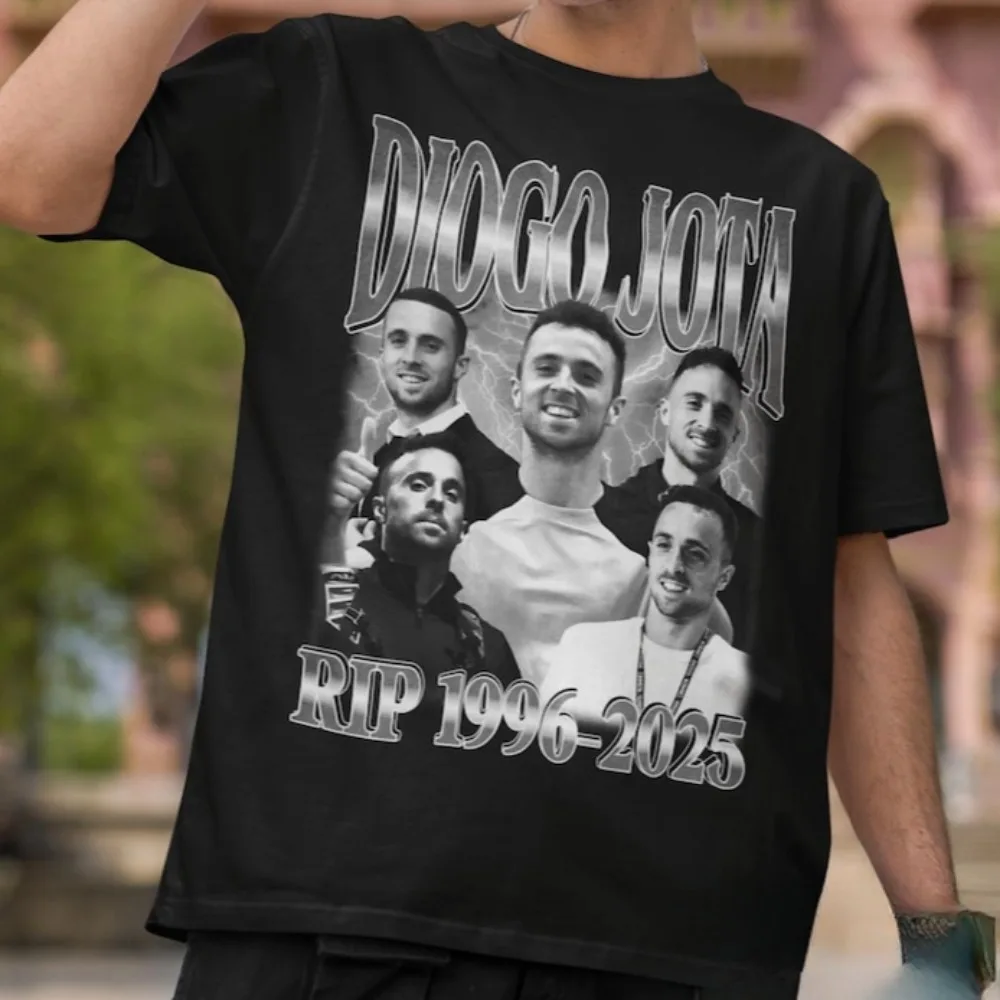 Футболка Diogo Jota Футболка RIP Jota 1996–2025 Мерч Футболка Унисекс Streewear Футболка с короткими рукавами Топ y2k