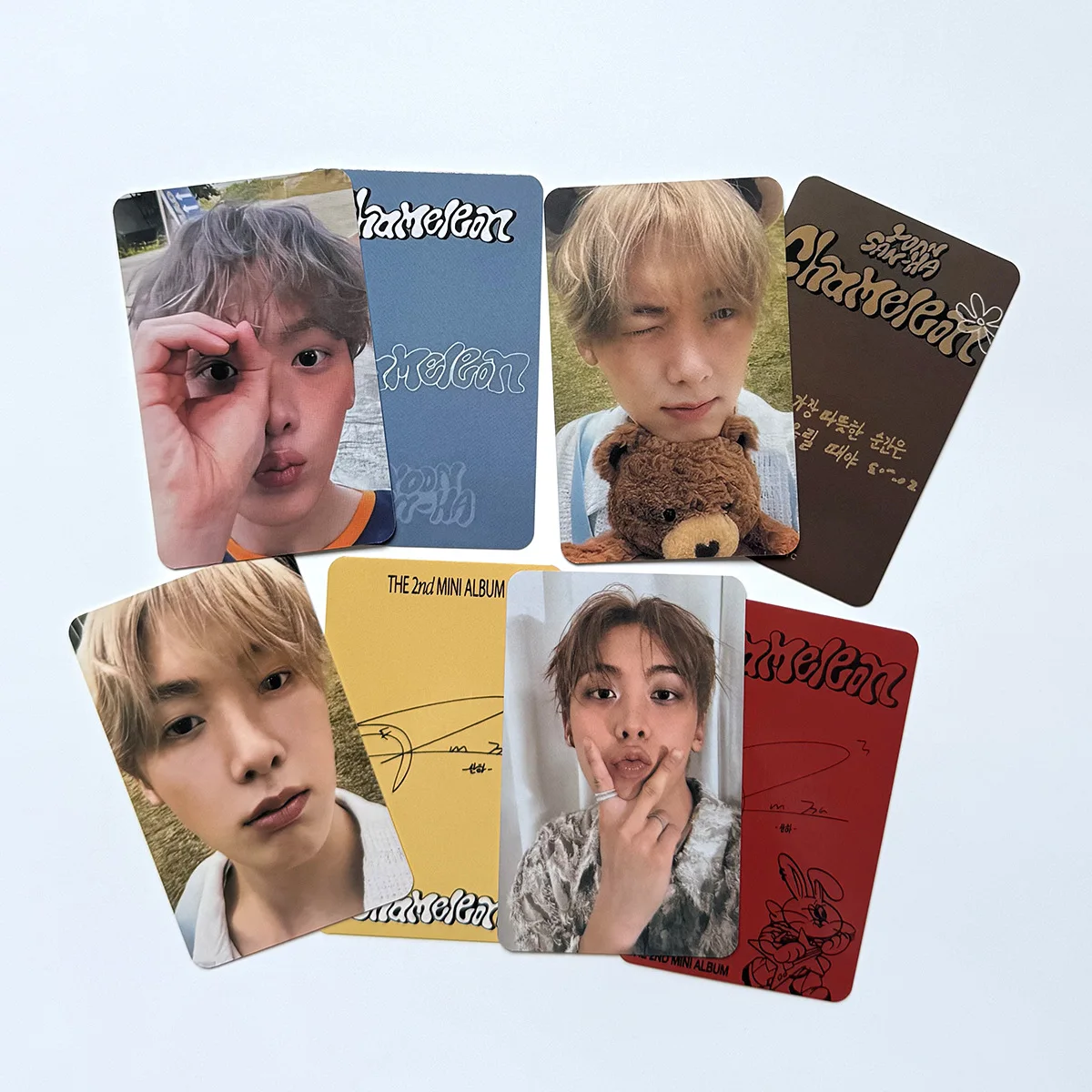 Фото Kpop ASTRO 2-й мини-альбом Хамелеон Фотокарты Яркая пленка ЛОМО-карта Двусторонняя печать с покрытием Коллекция YOON SANHA №4