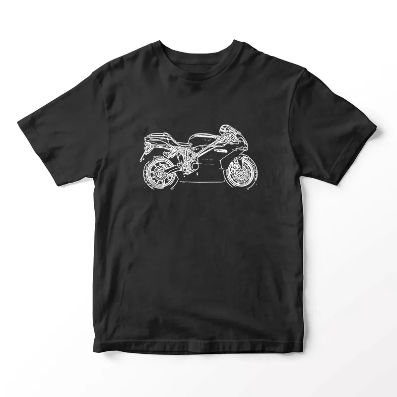 Мужская футболка 2024, Повседневная футболка Ducatis 999, графическая летняя футболка с короткими рукавами, 100% хлопок, Детская футболка, крутая футболка