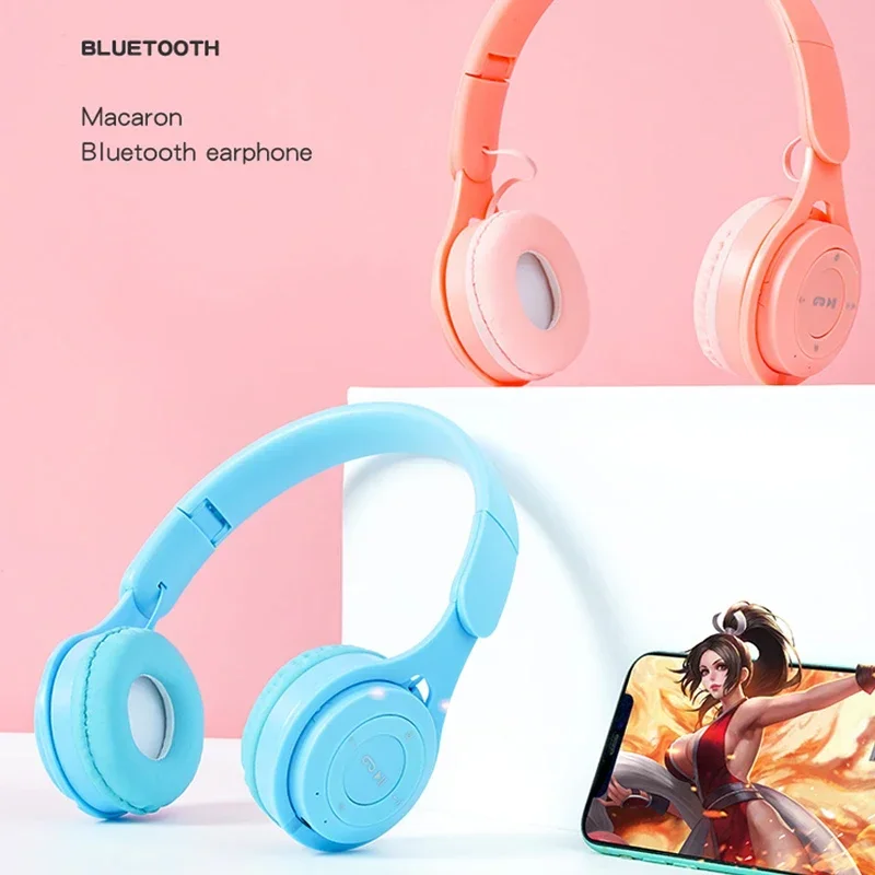 Фото Беспроводные Bluetooth-наушники Y08, Накладные наушники для музыкальных игр, для Android и ios №2