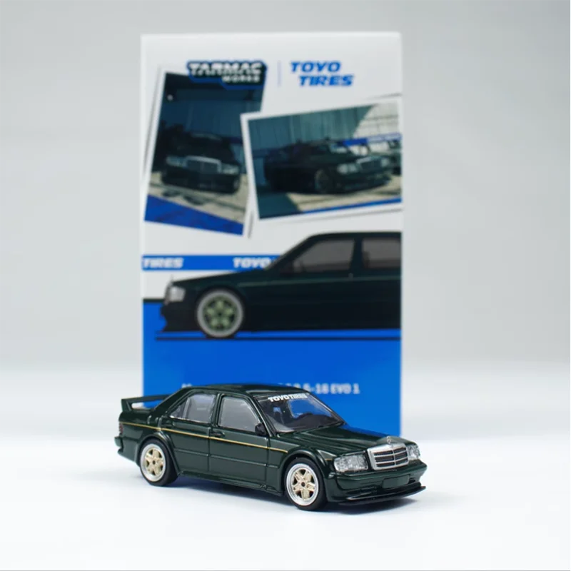 Литая под давлением масштаб TW 1:64 190 E 2,5 16 EVO 1 TOYO TIRES, модель автомобиля из сплава, металлический автомобиль, готовая коллекция продуктов, подарок Играйте в транспортные средства и модели