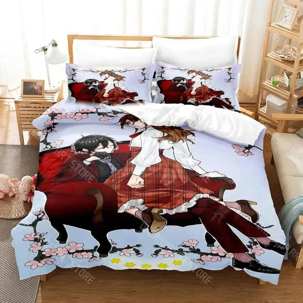 Комплект постельного белья Horimiya Single Twin Full Queen King Size, комплект постельного белья для взрослых и детей, пододеяльник для спальни, 3D 2022, комплект постельного белья в стиле аниме