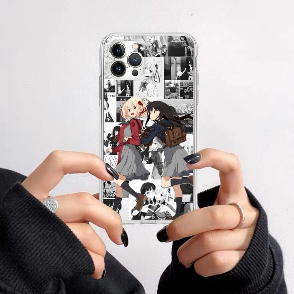Фото Lycoris отдача Chisato чехол для телефона iPhone 15 14 13 12 11 Pro Max XS X XR SE 2020 6 7 8 Plus Mini защитный чехол №2