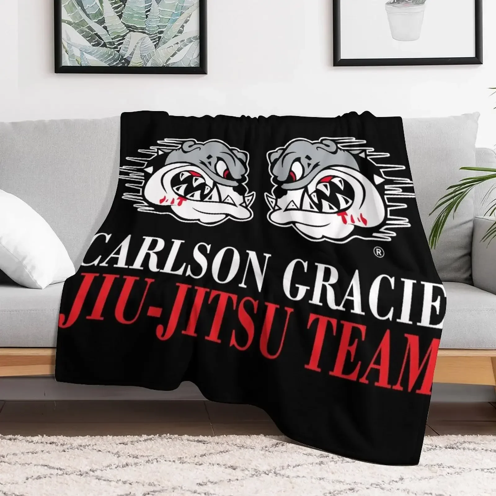 Одеяло с логотипом команды Carlson Gracie Jiu-Jitsu, манга, идеи подарков на день Святого Валентина, диван-кровать, полярные одеяла