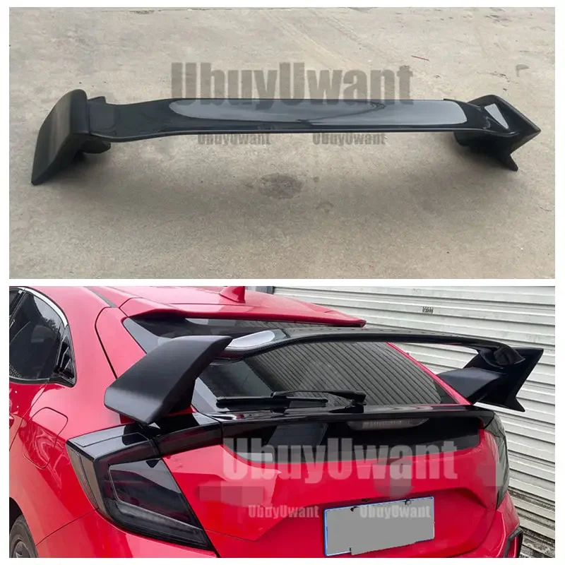 Для Honda Civic 10-го поколения FK7 хэтчбек из настоящего карбонового волокна, задний спойлер T R Style, тюнинг, крыло, украшение для губ багажника 2016-2020