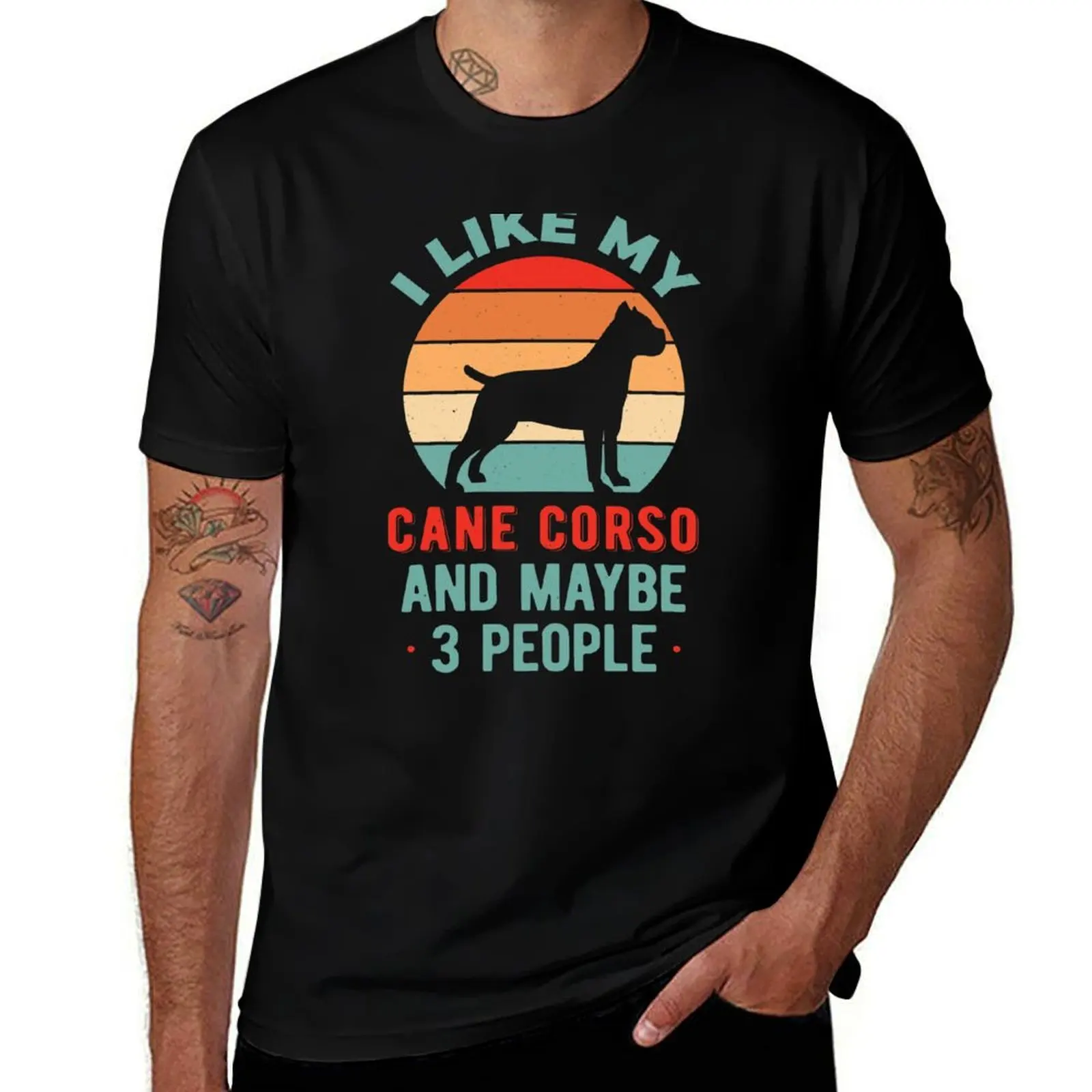 Забавная футболка Cane Corso, мужская футболка, хлопковые мужские футболки, хлопковые