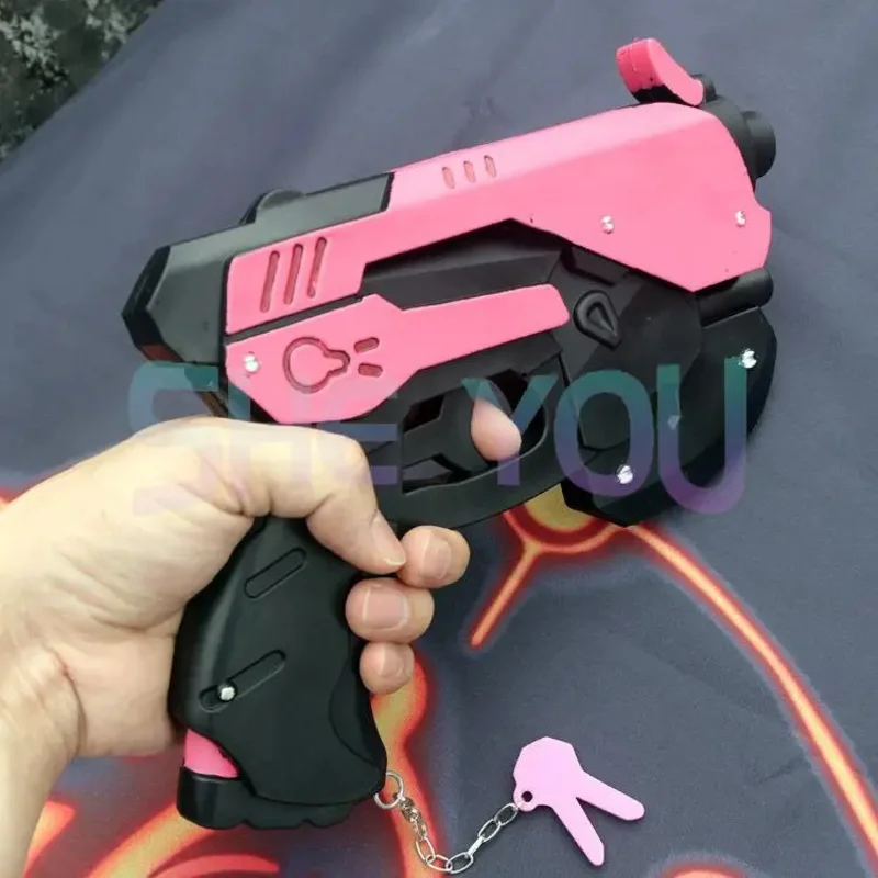 dd54Аниме игра OW реквизит D.va аксессуары DVA реквизит для косплея ПВХ игрушка пистолет кепка пистолет оружие 27 см * 19 см
