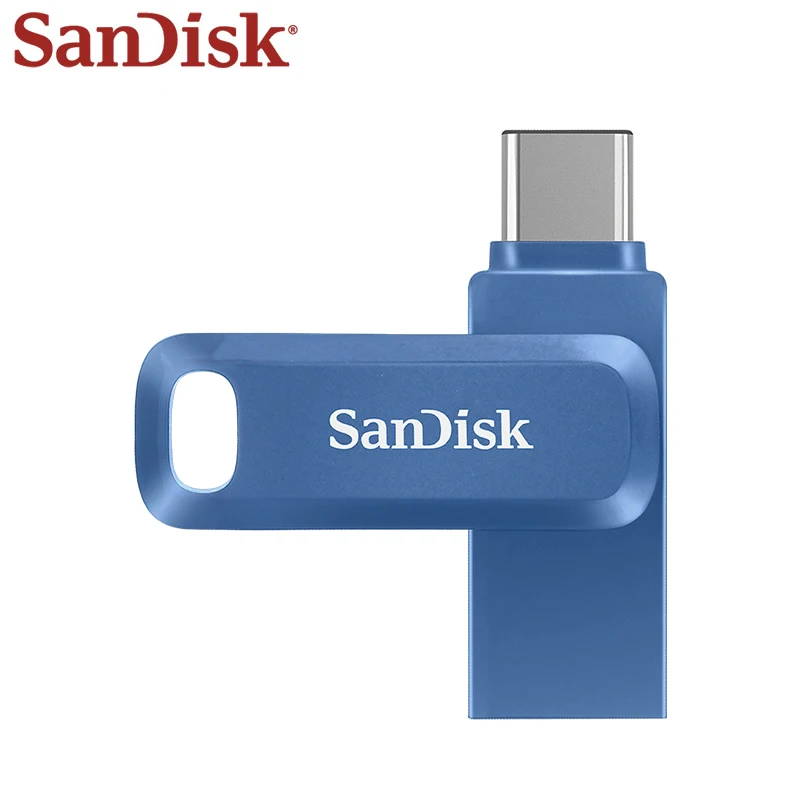 Оригинальный SanDisk USB 3.1 OTG Type CA Memory Stick 64 ГБ 128 ГБ USB-накопитель 256 ГБ 512 ГБ USB-флеш-накопитель с двумя U-дисками для телефонаПК (art.: 3920ca10e6f07) - 3920ca10e6f07