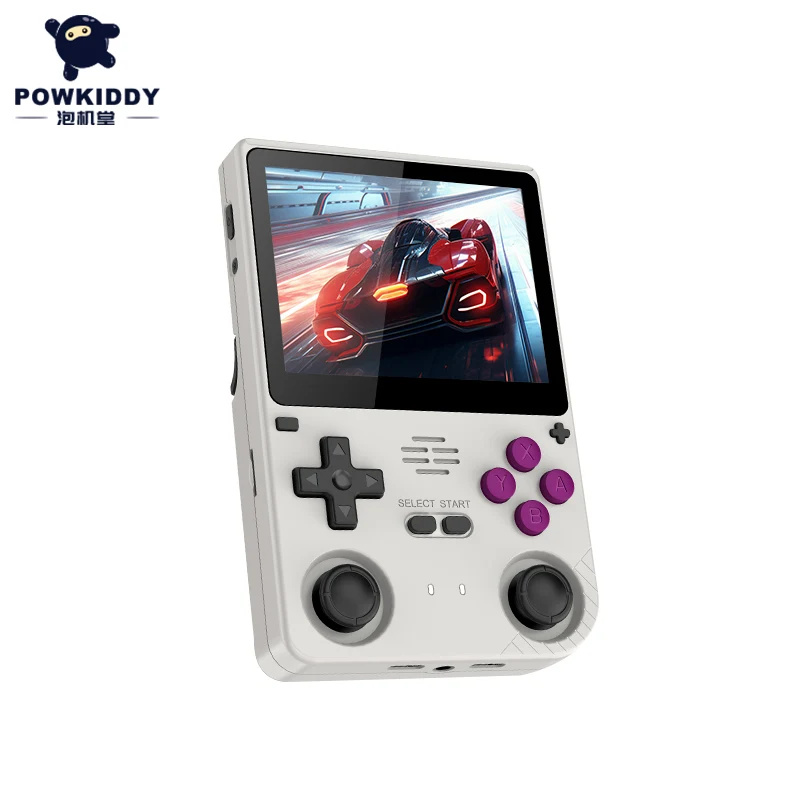 Фото Powkiddy V20 Ретро игровые консоли 3,5-дюймовый IPS-экран 5000 мАч аккумулятор двойная карта портативные игровые консоли слот подарки на день рождения №4