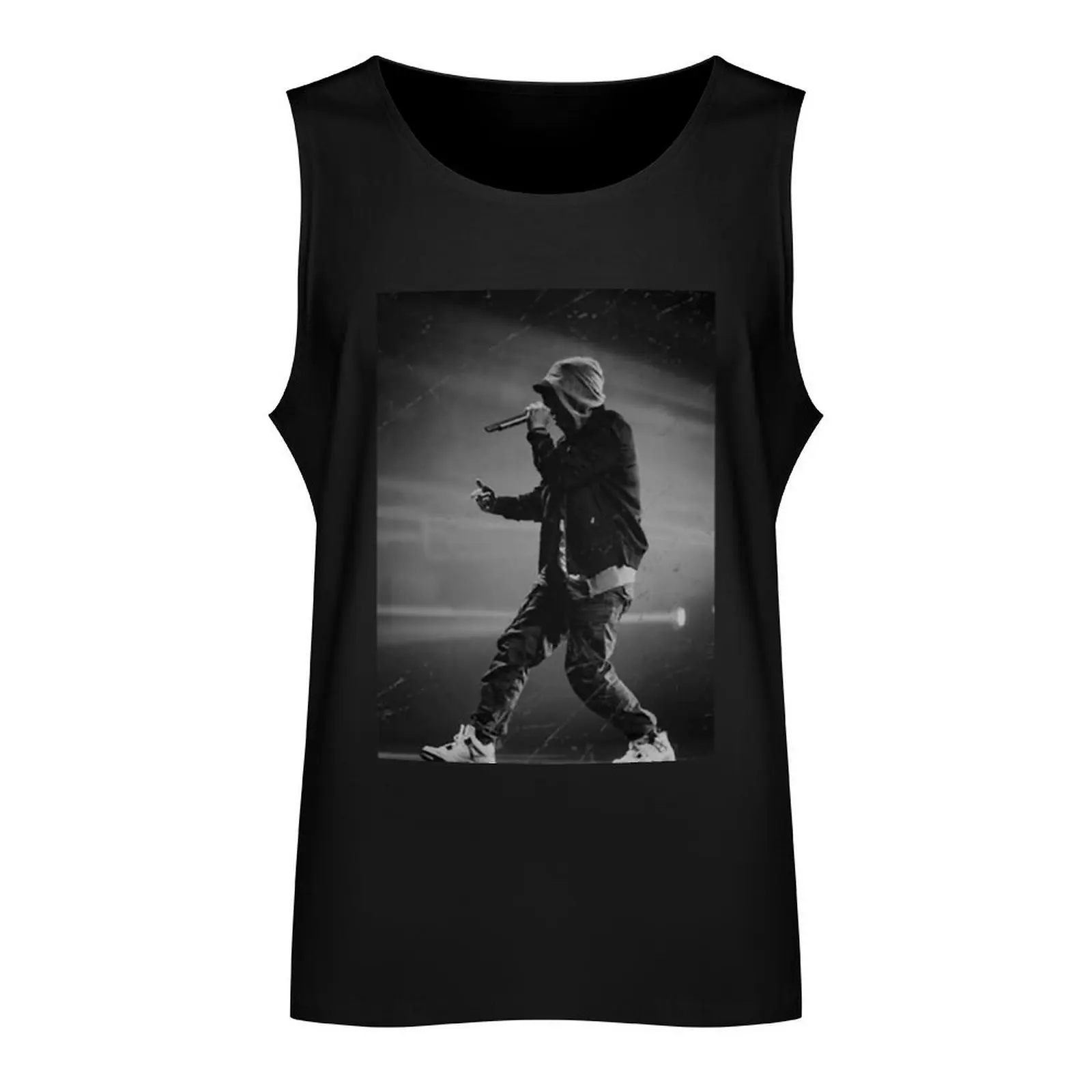 Фото Eminem Vintage Photo Tank Top Мужская футболка без рукавов Мужская одежда Мужской тренажерный зал Мужской жилет №2
