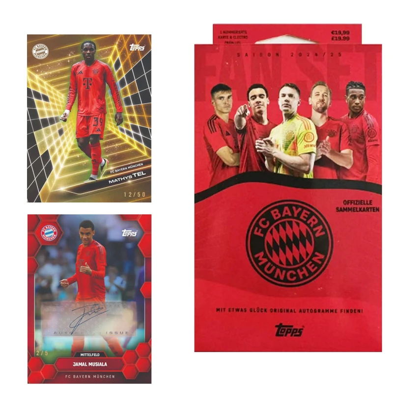 Topps 2024-25 Европейская лига чемпионов Бавария Мюнхен Футбольный клуб с карточками Коллекция звездных карточек