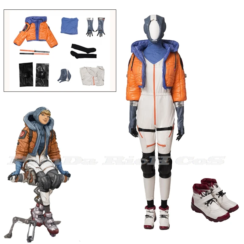 Игра Apex Legends Wattson Косплей Костюм Обувь Костюмы Хэллоуин Apex Natalie Paquette Полный комплект Вечеринка Маскарад для женщин