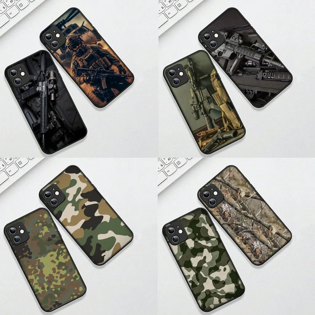 Фото Камуфляж в стиле милитари для Motorola Moto E13 E20 E32 G20 G22 G23 G32 82 G9 G8 G7 Power Play Plus G41 G52 G30 G71 E22 Чехол №5