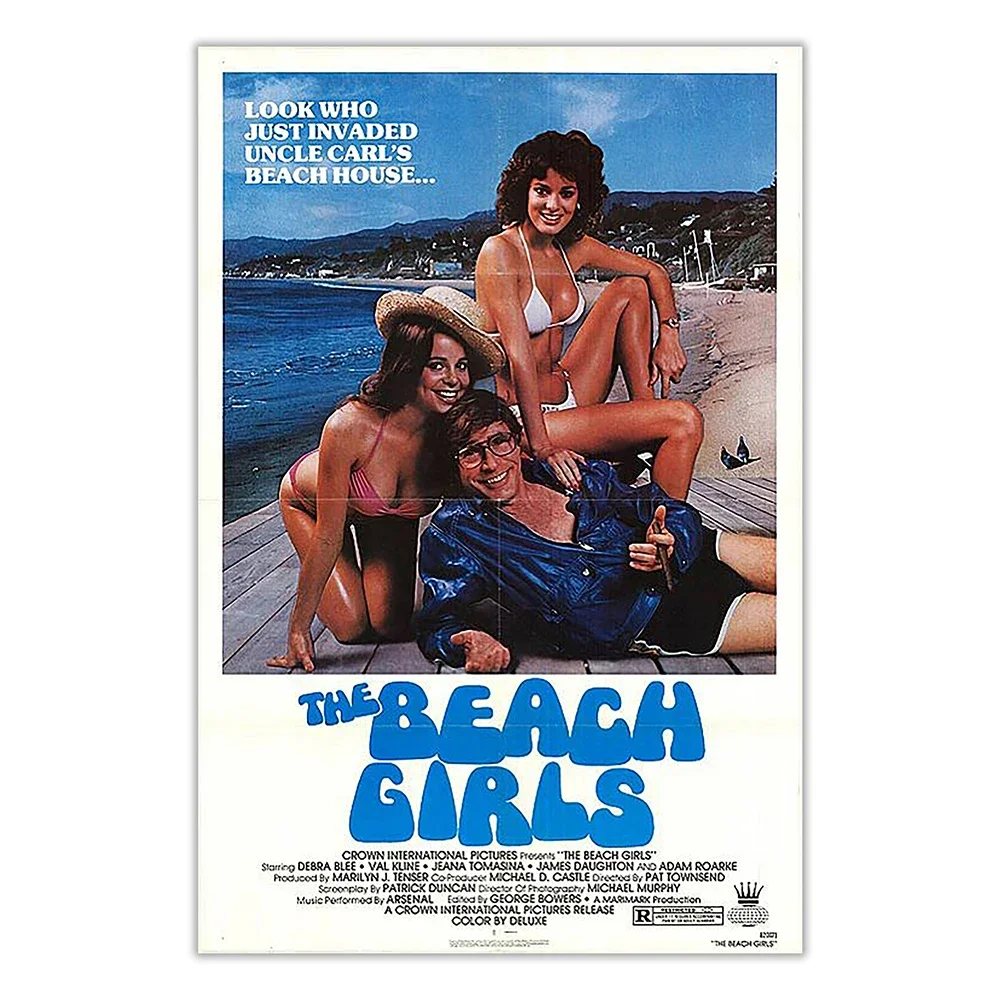 Фото V2813 The Beach Girls Винтаж Классический фильм Настенная шелковая ткань HD Плакат Искусство Украшение дома Подарок №2