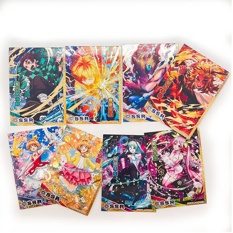 Коллекция редких игр для мальчиков Kamen Rider Hatsune Miku Kamado Tanjirou Black Magician Girl Mikasa Ackerman Ssr