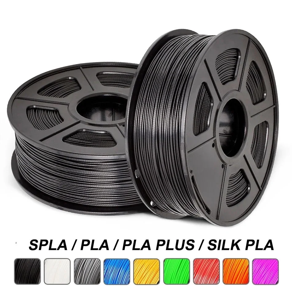 Нить для 3D принтера PLA Plus, 1,75 мм, радуга, 1 кг, фунта в рулоне, более твердая, Нетоксичная, быстрая доставка, шелк