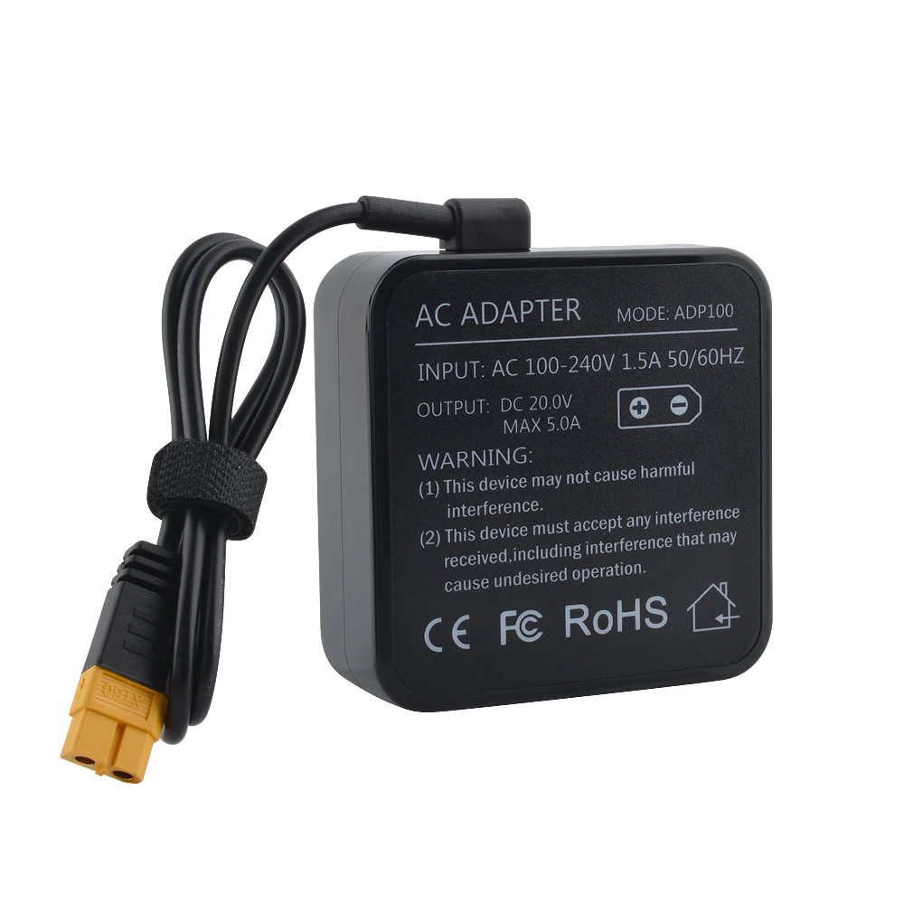 Фото Выходной адаптер питания ToolKitRC ADP100 100 Вт 20 в с XT60 для M6 M6D M6DAC Q6 Q8 M7 GT ISDT Power Hota HTRC SkyRC Charger №3
