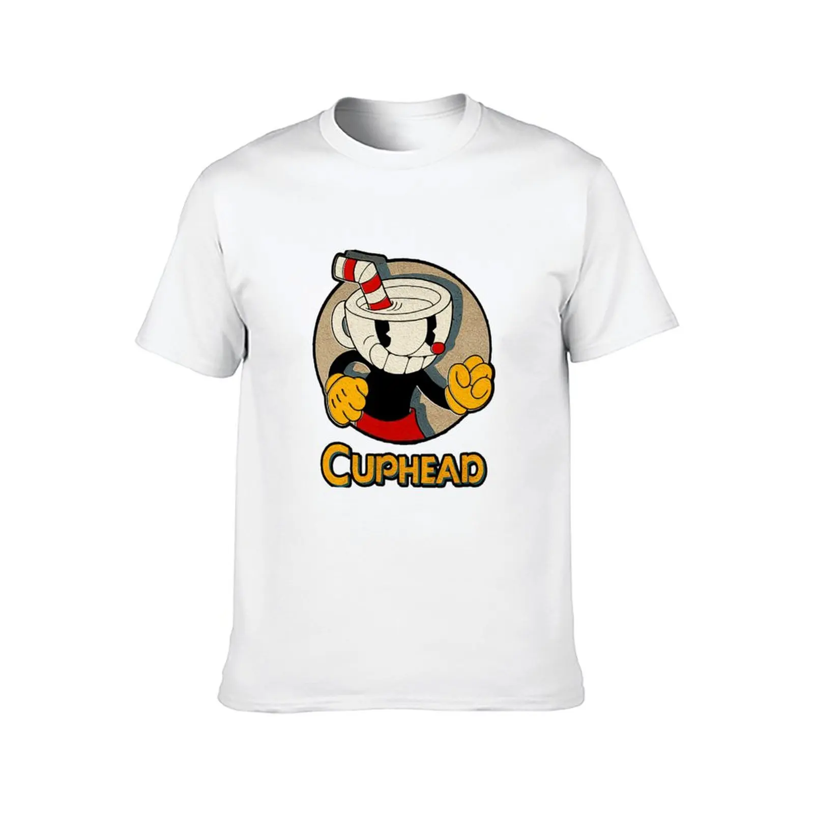 Фото Футболка Cuphead, дизайнерские футболки с принтом для мужчин, футболка №2