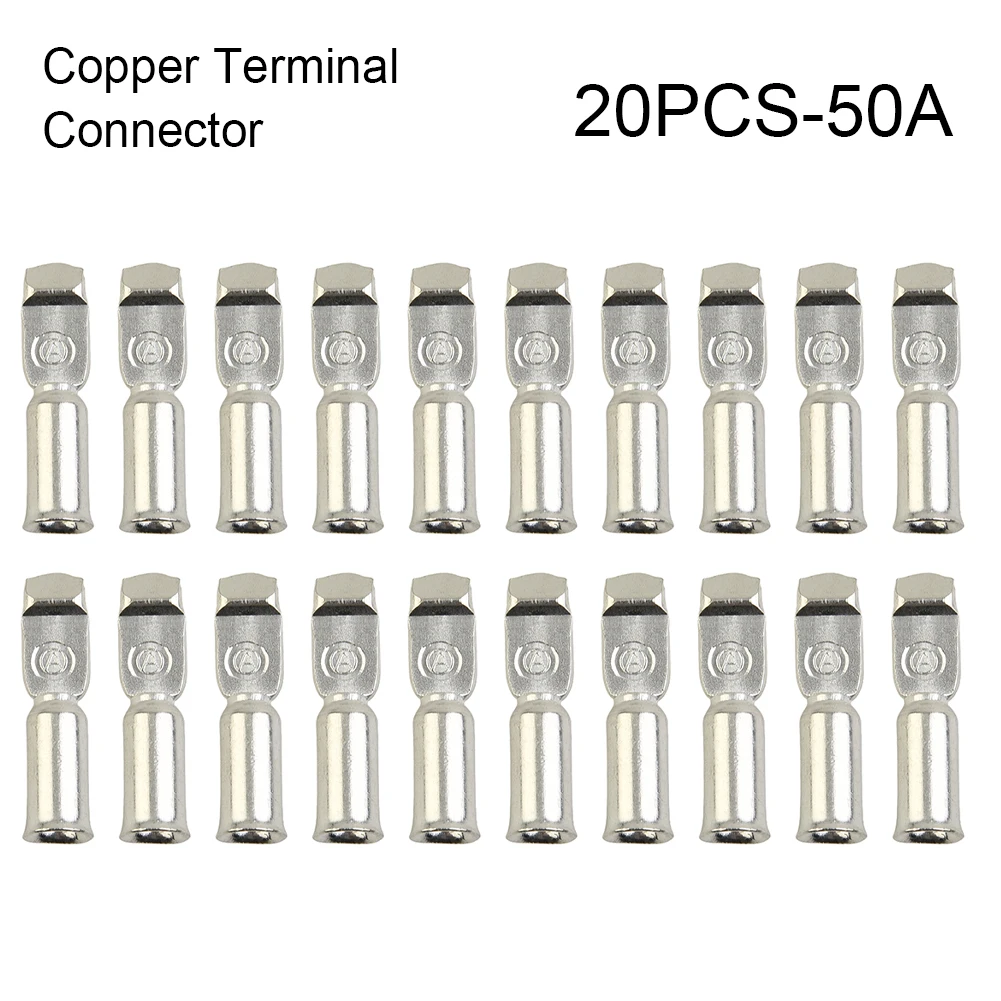 Фото Медные клеммы 20x 50Amp, коннектор для 50A, для разъемов в стиле Андерсон, контактный проводной разъем, электроинструмент №2