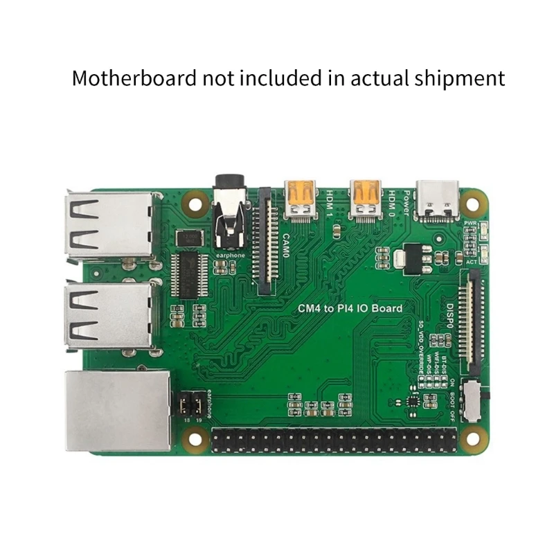 Фото forRaspberryPi CM4 to Pi4B Плата ввода-вывода Адаптер расширения с камерой и интерфейсами  Корпус охлаждающего вентилятора №2