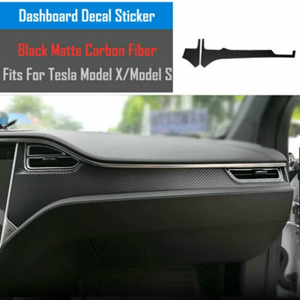 Фото Обновите свой центральную консоль Tesla Model XS с наклейкой из углеродного волокна. Долговечность и гарантия качества. №4