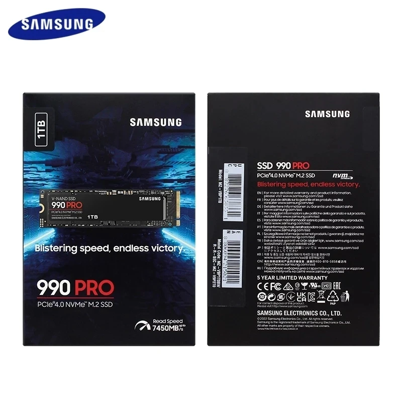 Оригинальный жесткий диск SAMSUNG 990pro 980pro 2 ТБ 1 ТБ nvme m2 ssd игровой Внутренний твердотельный жесткий диск ps5 настольный ноутбук жесткий диск (art.: 3920c2b7276b6) - 3920c2b7276b6