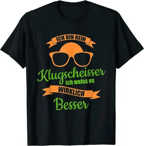 Футболка с надписью Ich bin klukein gscheihu ich weiß es wirkч besser Geschenk