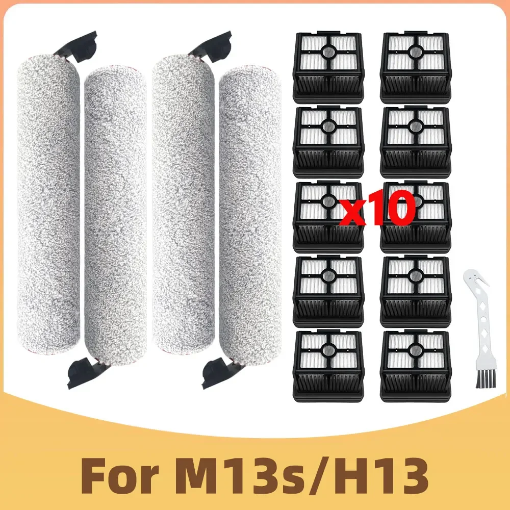 Роликовая щетка для пылесоса Dreame M13s/H13, фильтр для влажной и сухой, мягкая пушистая роликовая щетка, запасные части, аксессуары, замена