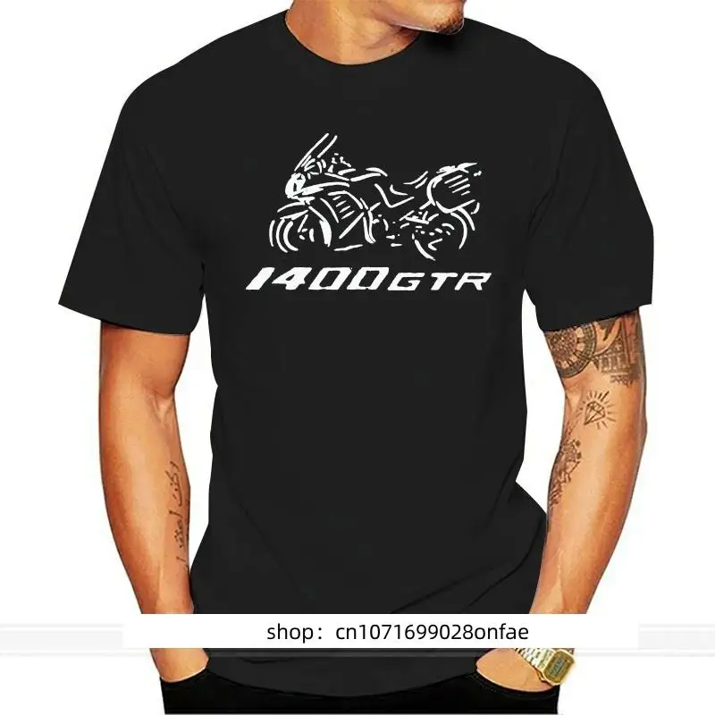 Мужская футболка Kaus Fashion Katun Moto Motor Gtr 1400 Kaus Jepang Kaus Katun Kaus Fashion Musim Panas Pria Ukuran Eropa