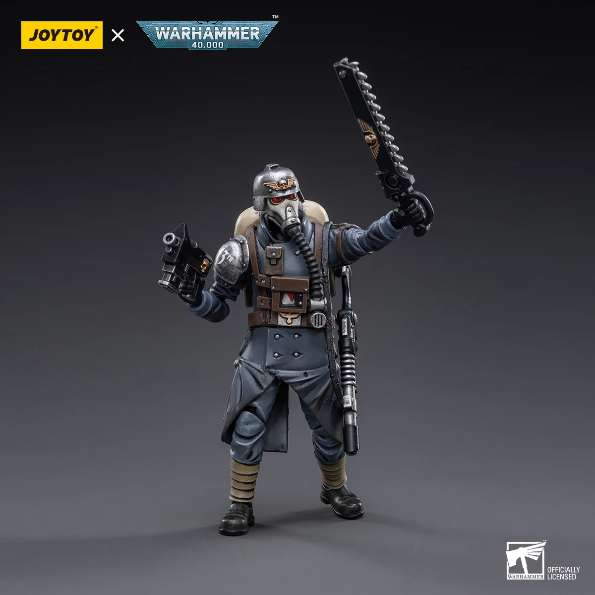 [В наличии] JOYTOY Warhammer 40k 1/18 Фигурка Астра Militarum Death Korps of Krieg Veteran Squad Sergeant Collection Фигурки