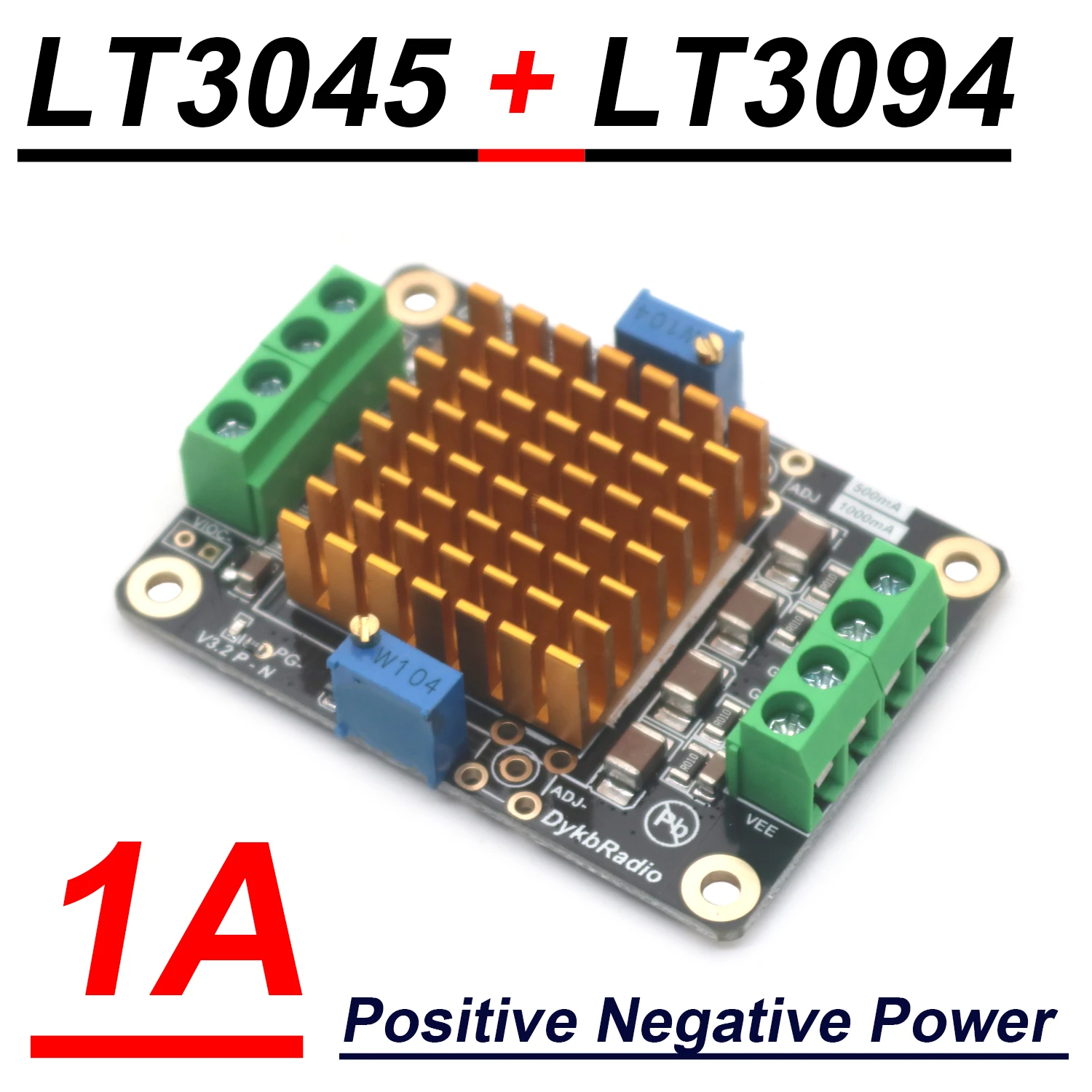 LT3045 LT3094, положительное отрицательное напряжение, Φ, низкий уровень шума, линейный регулятор, источник питания 3 В, 5 В, 12 В, 15 В для аудиоусилителя радио