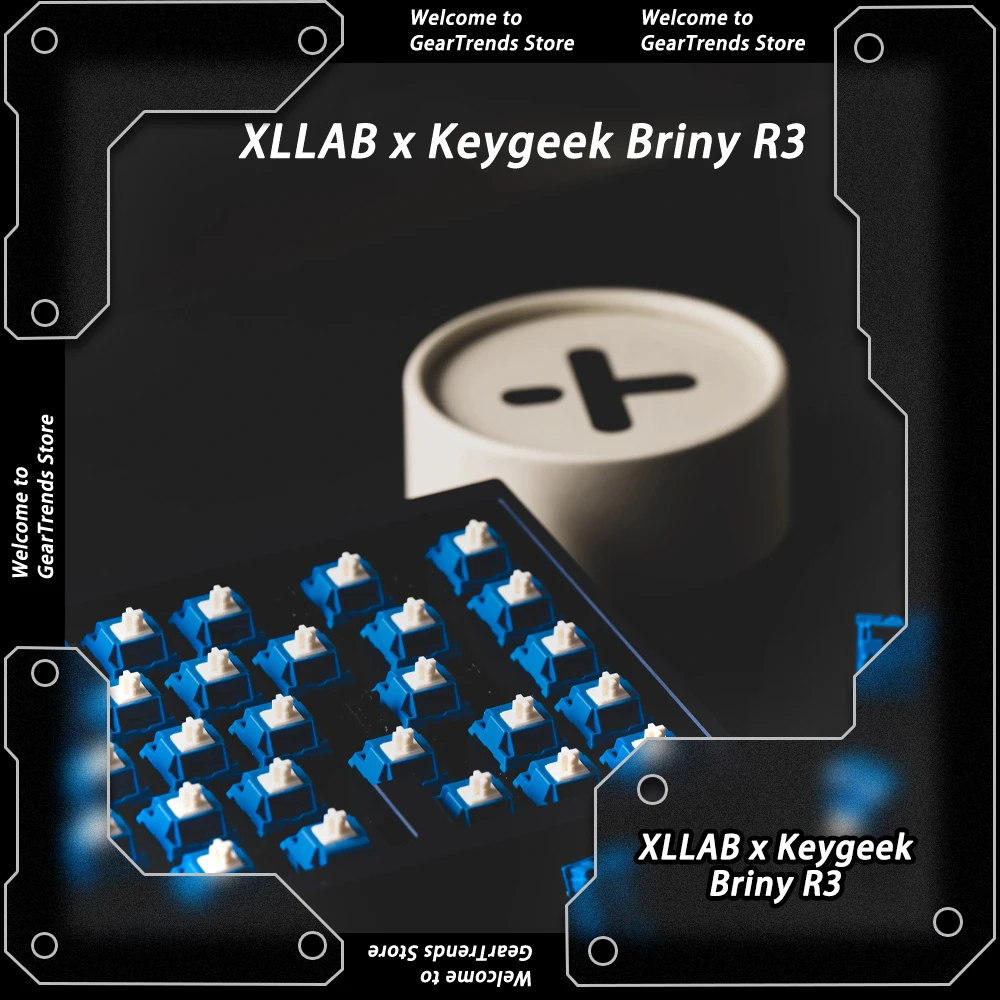 Фото XLLAB x Keygeek Briny R3 Переключатели Briny Liner Механический переключатель клавиатуры 42 г Триггеры 50 г для снизу Настройте для киберспорта №2