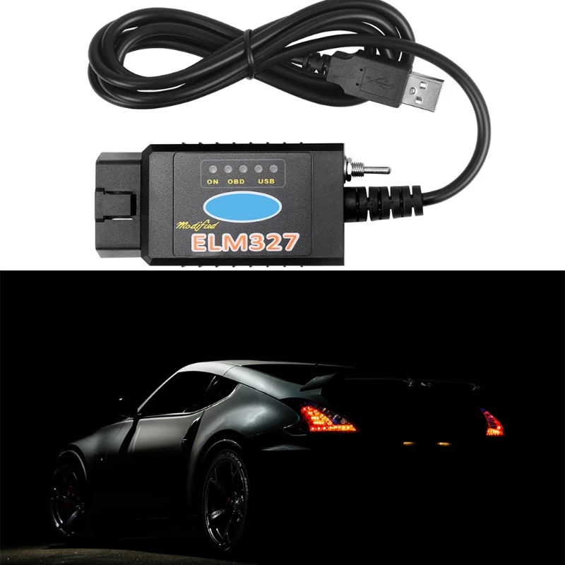 ELM 327 Чип OBD2 Считыватель кодов Автомобильный диагностический сканер Автомобильный адаптер для системы Windows AOS