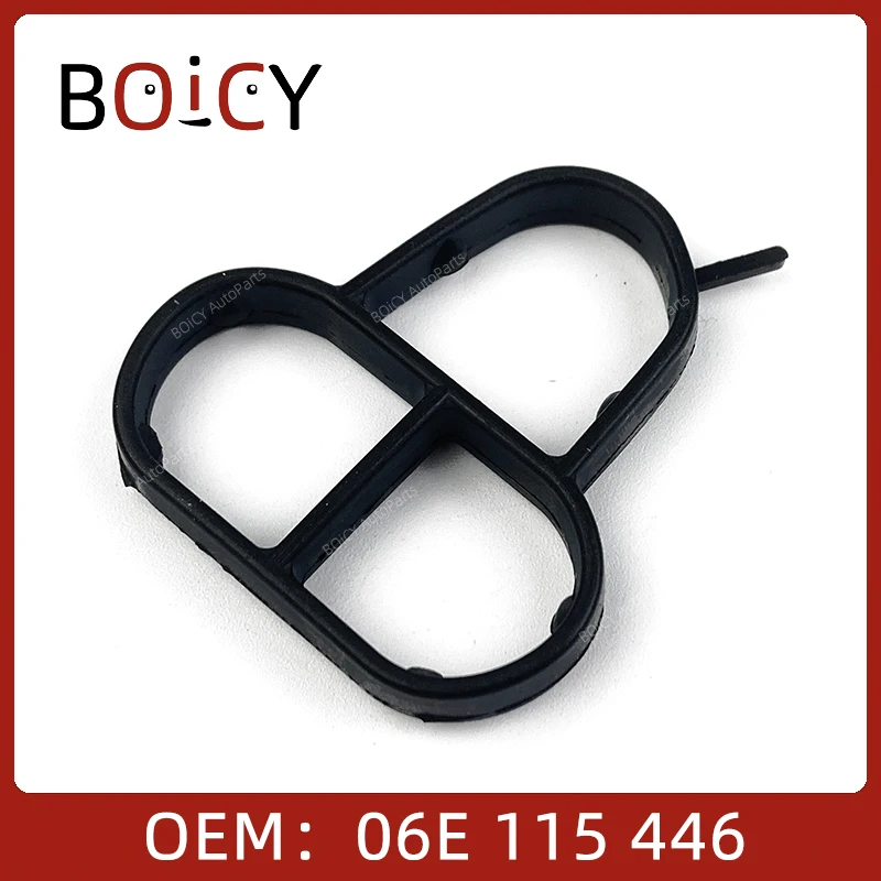 06E115446 06E 115 446 Масляный фильтр двигателя BOICY, фланцевая прокладка корпуса для 2,4 VW Touareg Audi A4/S4 A5/S5 A6/S6 A7 A8/S8 06E115446 06E 115 446
