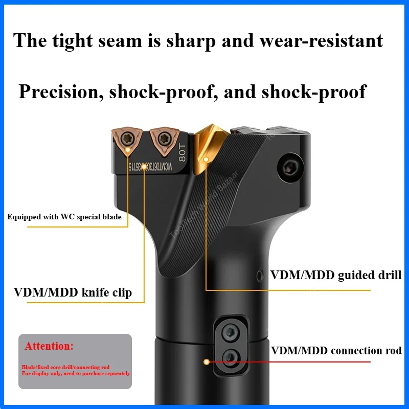 Фото VMD с большой диафрагмой, центрирование u, сверление с ЧПУ, глубокое отверстие, сильное сверление, туалет №4