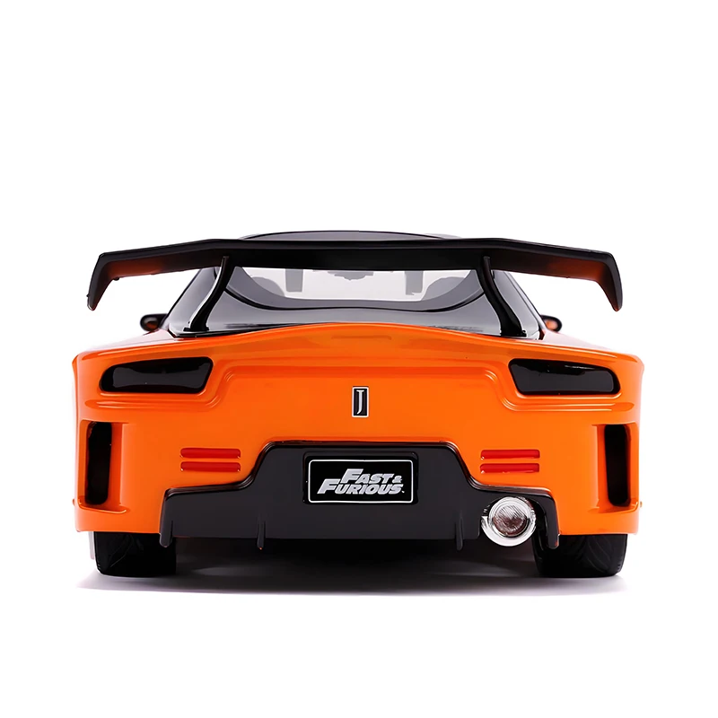 Фото JADA 1:24 Fast & Furious Han's Mazda RX7 Легкосплавный автомобиль Литье под давлением и игрушечный транспорт Модель автомобиля Миниатюрная масштабная модель автомобиля для детей №3