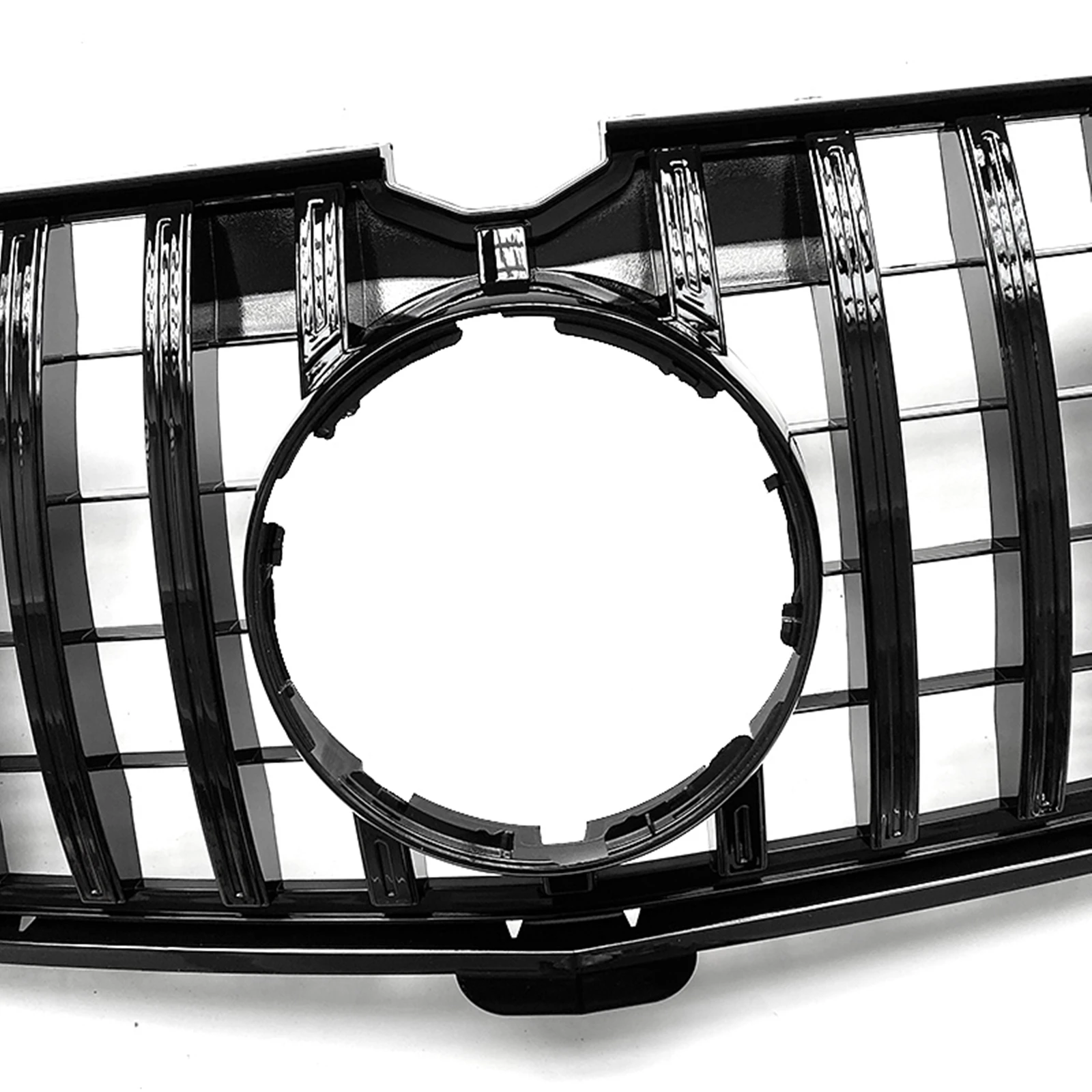 Фото Передняя решетка для Mercedes Benz GL Class X164 2006-2012 GL350 GL450 GL500 GL550 GT Черный/Серебристый Верхний бампер Капот Сетка Гриль №5