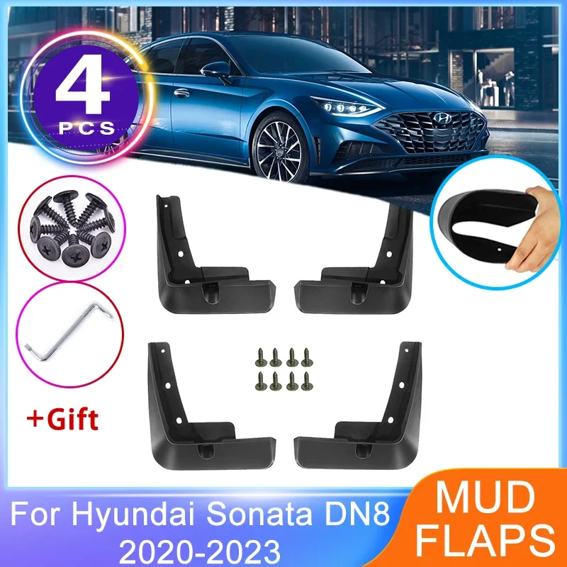 Hyundai Sonata DN8 2020-2023 Передние И Задние Высококачественные Полужесткие Пластиковые Брызговики Из TPO — Защита Колес