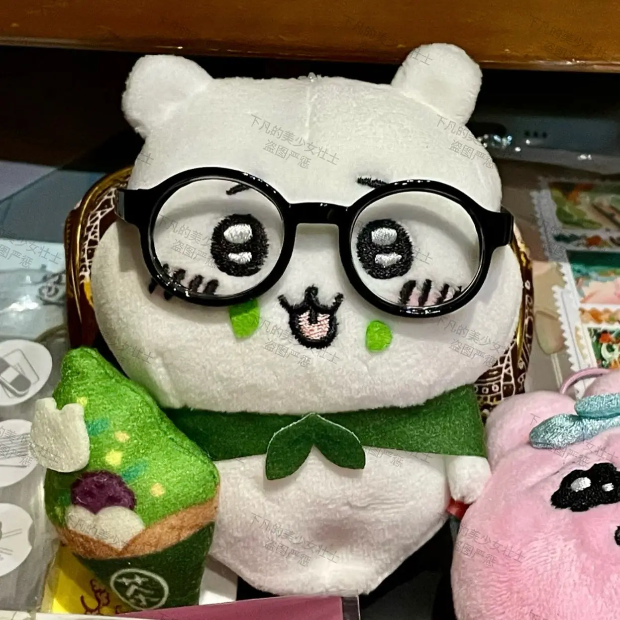 Фото MINISO Matcha Chiikawa Biwa Lake Limited Chiikawa плюшевый кулон Hachiware Usagi плюшевая милая кукла в подарок интересные девушки №5