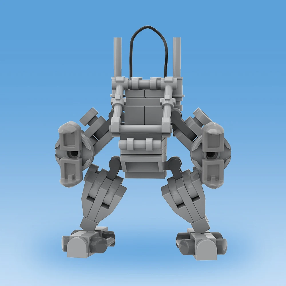 Фото MOC мини экзо-костюм, доспехи, оружие, кирпич, сделай сам, мини-аксессуары, экшн-фигурка, модель, строительные блоки, игрушки, подарки на день рождения для детей №2