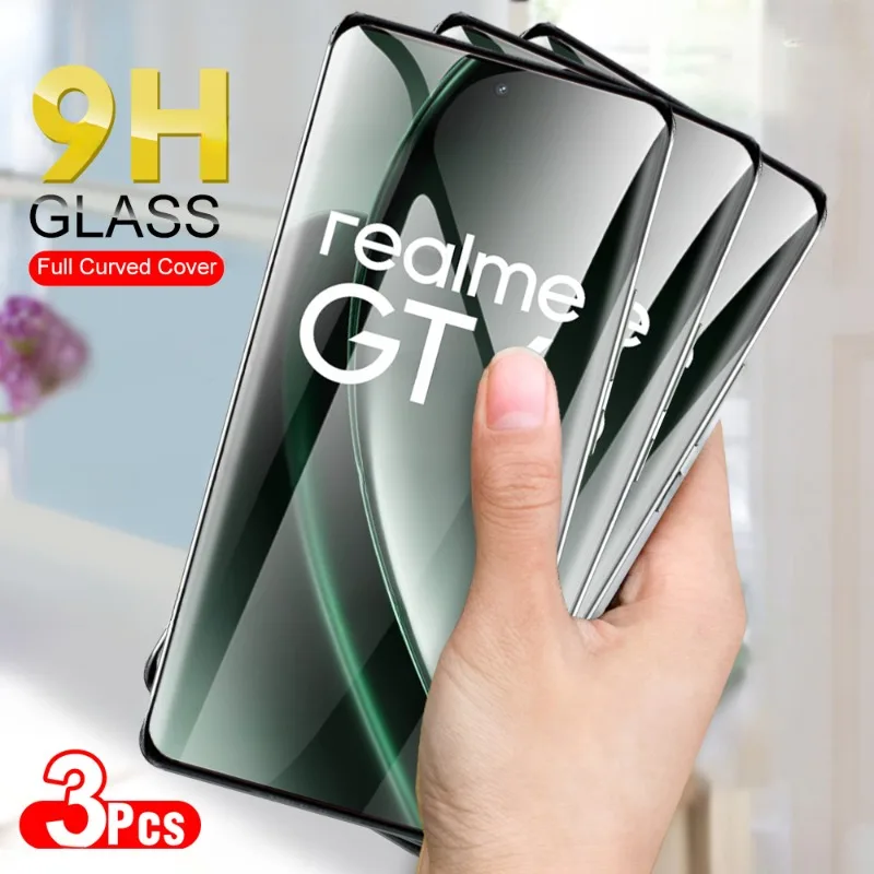 3 шт. 9H изогнутое стекло для Realme GT 6 Neo6 SE Защитная пленка для экрана из закаленного стекла GT 6T Neo 6 SE GT6 T Neo6SE GT6T RealmeGT6 5G