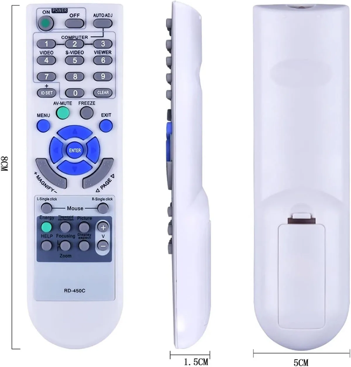 Пульт дистанционного управления проектором подходит для NEC NP500W NP600S NP500WS NP610 NP510 NP510W NP-PA550W NP-PA500U NP-PH1000U NP-PX750UJD